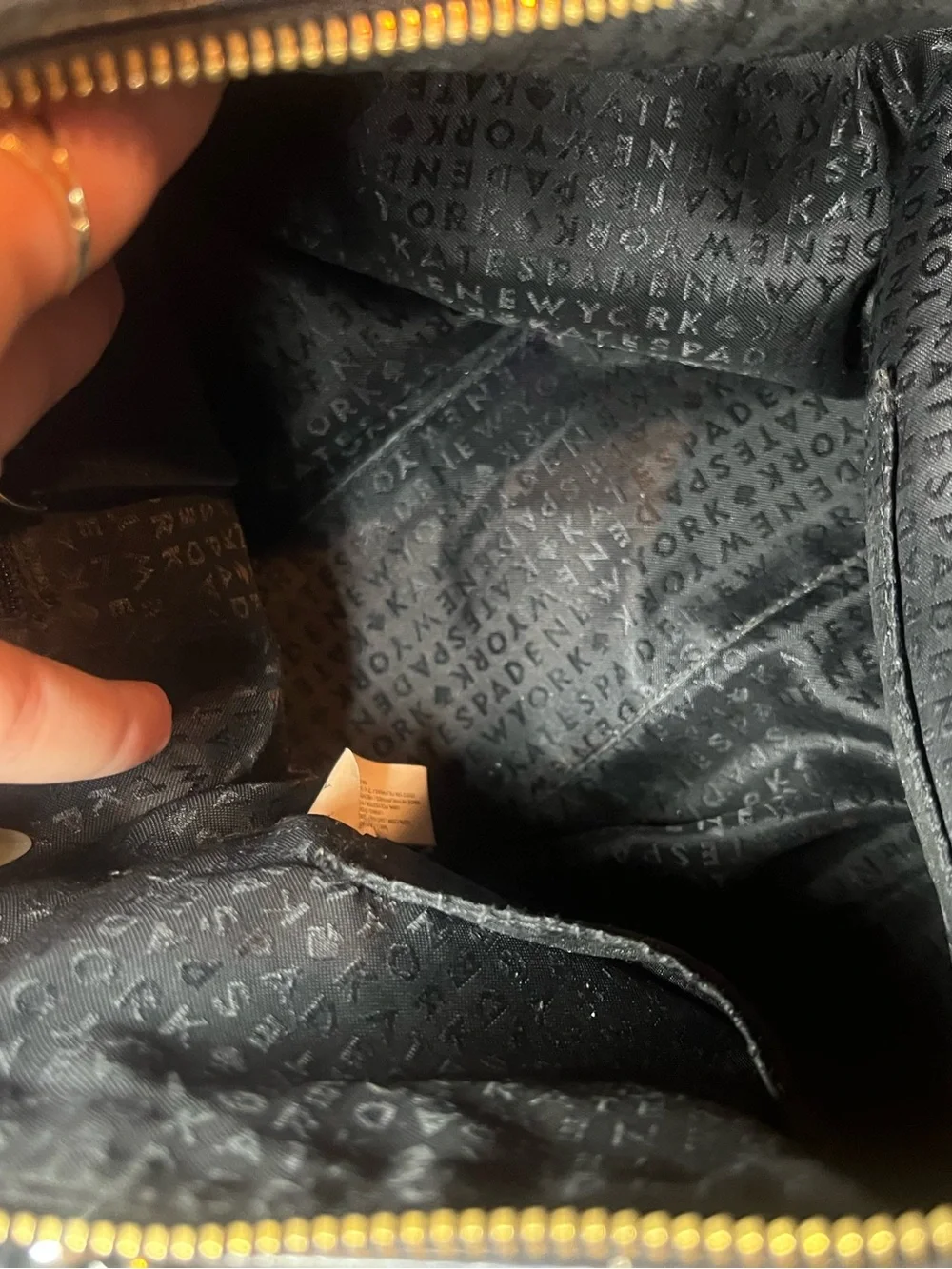 kate spade Black Leather Tote
